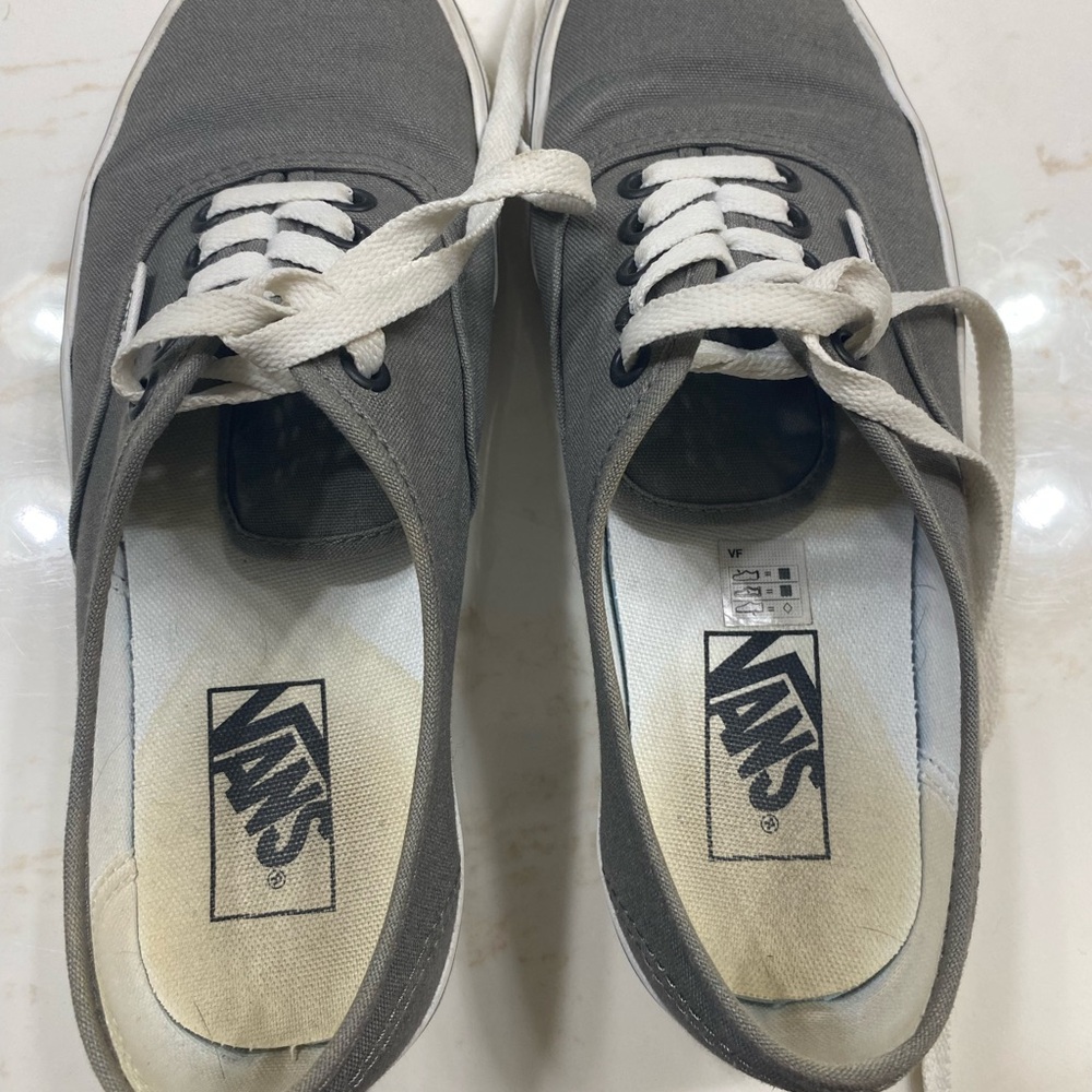 Vans Gray Canvas Sneakers